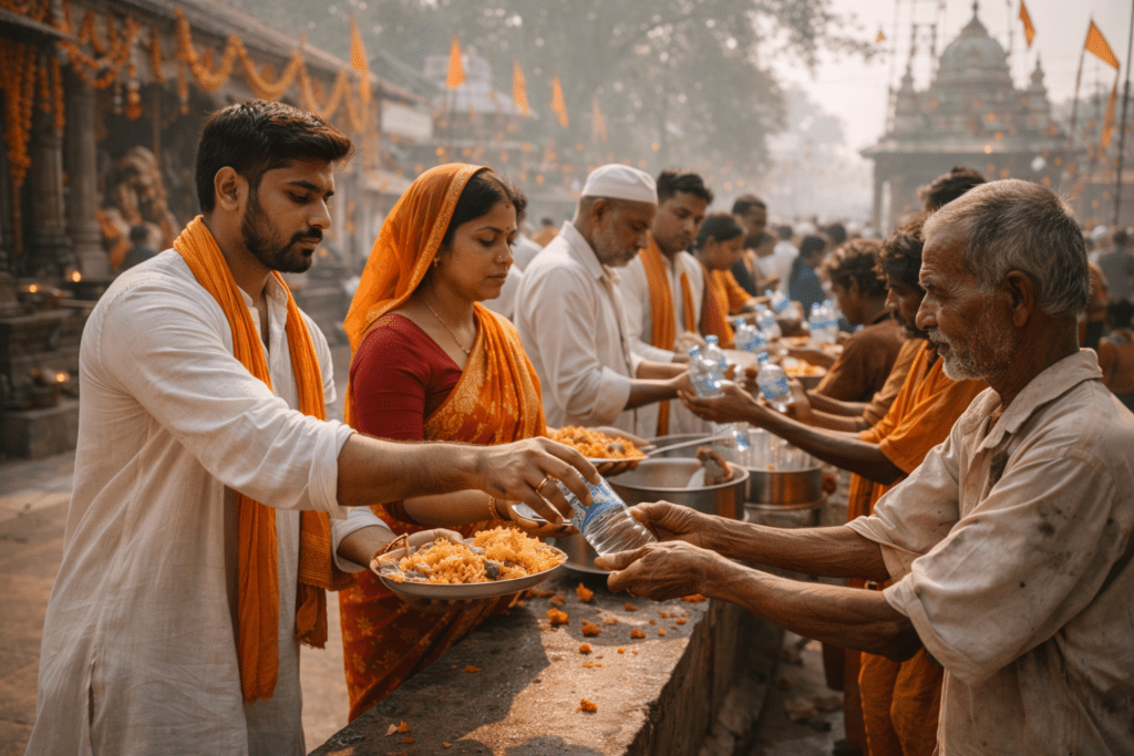 Hanuman Jayanti food distribution in India