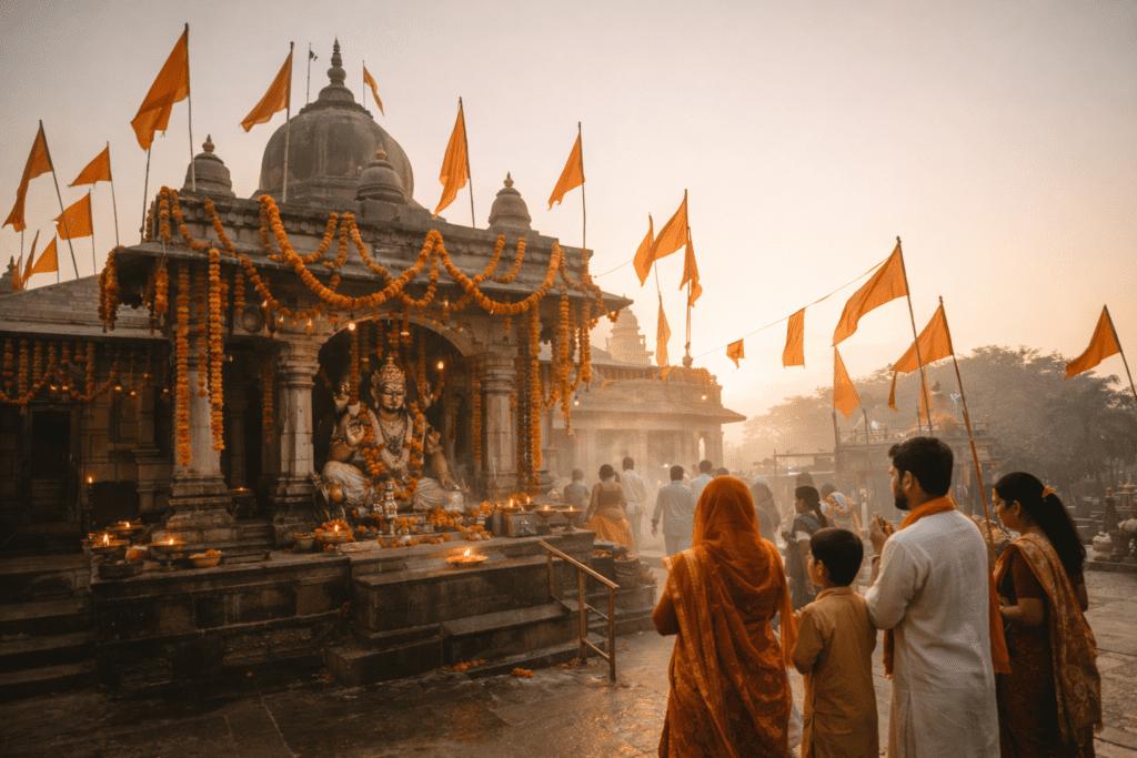 Hanuman Jayanti morning at the temple